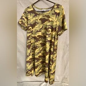 LuLaRoe Camo Tshirt Dress.